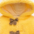 thumbnail image 6 of AJZIOJIRO Kids Toddler Girls Winter Fleece Coat Baby Fur Hooded Jacket Baby Warm Outwear Little Big Girls Autumn Winter Warm Thick Cotton Outfit for 1-4Y, 6 of 7
