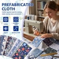 thumbnail image 3 of Cotton Fabric Squares 117 Pcs 5x5 Inch Precut Quilt Squares Charm Pack Assorted Floral Patterns for Sewing DIY Quilting Patchwork Beginners-black-, 3 of 11