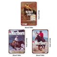 thumbnail image 2 of Kit de pintura rectangular con placa de metal vintage Iron Marlboro Cowboy 20x30cm 3 piezas, 2 of 9