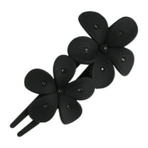 Unique Bargains 1 Pc Cute Rhinestones Hair Clips Hairdo Clip for Girls 4.13"x2.09"x1.46" Black