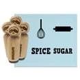 thumbnail image 1 of Baking Sugar Spice Rolling Pin Whisk Rubber Stamp Set for Scrapbooking Crafting Stamping - Medium 1 Inch, 1 of 7