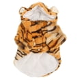 thumbnail image 3 of Dog Hoodie, Comfortable Tiger Grain Dog Coat Winter  For Outdoor Coffee L, 3 of 8