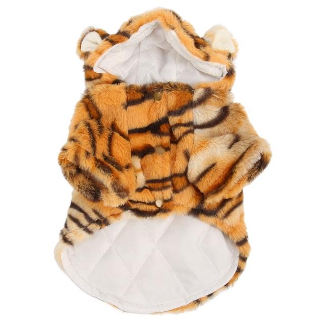 Sudadera Para Perro, Abrigo Para Perro De Grano De Tigre, Disfraz De Halloween, Cómodo Para Interiores ANGGREK Café M