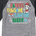 thumbnail image 3 of Paw Patrol - Daddy's Pawsome Camping Buddy - Toddler And Youth Raglan Graphic T-Shirt, 3 of 5