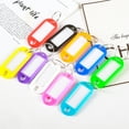 thumbnail image 5 of Farfi 20Pcs Removable Key Tags with Window PP Prevent Missing Key Identifiers Bag Accessories (Random Color), 5 of 13