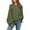 Green, variant on Women's Cable Knit Sweater Batwing Sleeve Oversized Slouchy Pullover (Blue, M)