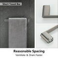 thumbnail image 5 of 5 Pieces Bathroom Hardware Set Stainless Steel Wall Mount Bathroom Accessory Towel Bar Set, 5 of 8