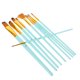 thumbnail image 2 of GOOHOCHY 10 pinceles de nailon para acuarela, herramienta de pintura acrílica, 2 of 8