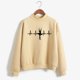 thumbnail image 3 of Sudadera con estampado de bailarina y latidos del corazón para mujer, jersey de punto con cuello redondo coreano, ropa de mujer de color caramelo para otoño e invierno, 3 of 5