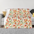 thumbnail image 1 of Balery Fruits Peach2 Manta de Franela con Dibujo, Lujo Ultra Suave y Cálido, Antipelusa y Resistente a las Arrugas para Cama, Sofá, Camping -50"x40", 1 of 6