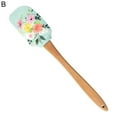 thumbnail image 2 of Dream LifestyleSilicone Spatula for Cooking, Heat Resistant Floral Pattern Silicone Spatulas with Wood Handle, Nonstick Scraper for Baking Mixing, 2 of 8