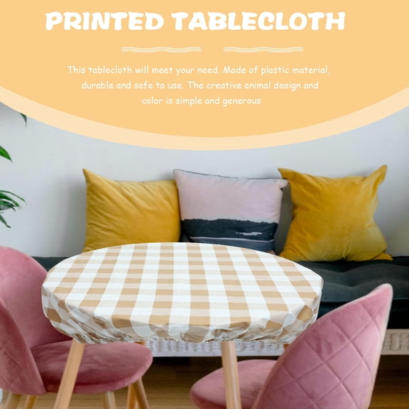 TABLZONE Dirt-Proof Polyester Picnic Tablecloth Assorted Color for Table Decoration Oil-Resistant