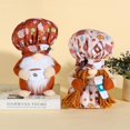 thumbnail image 4 of 2 piezas de gorro de chef, taza de café, accesorios para muñecas, lindo muñeco enano de pie Rudolph, decoración, 4 of 5
