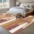 thumbnail image 4 of 5'x8' Area Rugs, Brown Beige Indoor Outdoor Area Rug for Living Room Bedroom, Vintage Farmhouse Shabby Wooden Grain Washable Bathroom Rugs Kitchen Floor Carpet Mats Home Decor Aesthetic, 4 of 8