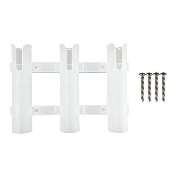 LAMIRO Durable Boat Fishing 3 Tube Rod Holder Mount Bracket Wall Mount Frame Rack Stand Holder Lightweight for Marine Fishing Box Pole Storage RV