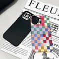 thumbnail image 4 of Branple Compatible Con Iphone 14 Plus Funda Linda Simple Colorida A Cuadros Con Tpu Suave Y Delgado A Prueba De Golpes Y Fundas Protectoras De Pc Rígidas Para Mujeres/Hombres Diseñadas Para Iphone 14, 4 of 5