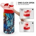 thumbnail image 4 of Super Mario Water Bottle, Insulated Water Cup with Pull Top Cap, 304 Stainless Steel, Leakproof Sport Cup, 350 ML, 4 of 8