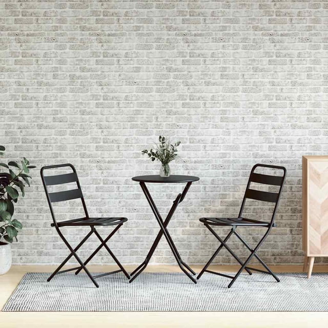 vidaXL Panneaux Muraux 3D avec Design Brique Gris Clair 11 Pcs EPS