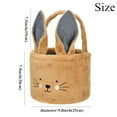 thumbnail image 2 of Easter Bunny Basket Plush White Tote Bag, Easter Egg Hand-held Basket Bucket Candy Gift Bag Bunny Storage Bag, Cute Bunny Design Personalized Easter Bucket for Kids Carrying Gift and Eggs, 2 of 14