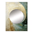 thumbnail image 2 of Designart "Serene Beige Pottery Spirals" Abstract Spirals Mirror Wall Decor - Modern Beige Abstract Mirror Wall Art For Bathroom - 32" x 24" Inch, 2 of 5