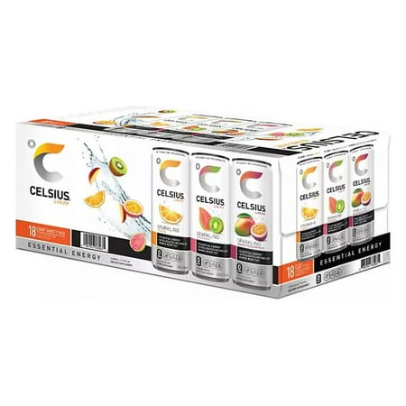 Celsius Essential Energy Sparkling Variety Pack (12 fl. oz., 18 pk.)