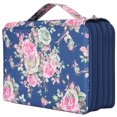 thumbnail image 1 of Rose Printed Pen Holder With 252 Slots, Multi Layer Portable Pencil Case For Sorting And Organizing, Ideal For Art Students And Stationery Shops, 1 of 8