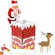 thumbnail image 1 of Muñeco de Papá Noel para niños, juguete para escalar, chimenea, música, adorno de decoración navideña Sailing Electrónica, 1 of 5