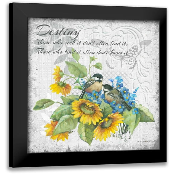 Phillips, Anita 12x12 Black Modern Framed Museum Art Print Titled - Destiny