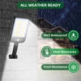 thumbnail image 6 of Weloille Outdoor Solar Lights, IP65 Waterproof Solar Flood Lights Outdoor, LED Solar Wall Light with Remote, Solar Lights for Outside Garden, Yard, Path & Street, 6 of 9