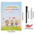 thumbnail image 2 of Cuaderno de práctica de inglés, cuaderno de escritura a mano reutilizado, juego de libros de calco para niños, cuaderno de dibujo y escritura caligráfica, 2 of 7