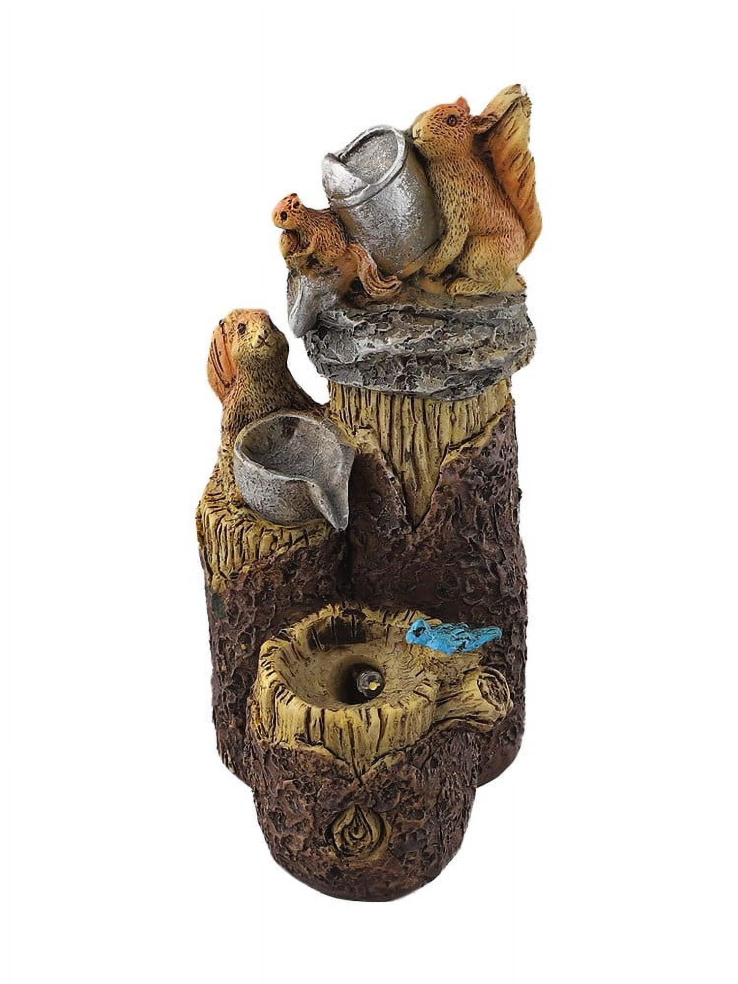 Charming Solar-Powered Squirrel Garden Sculpture - Perfect Outdoor Decor!