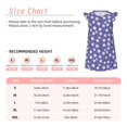 thumbnail image 3 of Fotbe Daisies Flowers Vestido de Dormir para Niñas de 3 a 10 Años, Mangas Cortas, Estilo Princesa, Pijama Camisón con Mangas Voladas-X-Large, 3 of 6