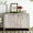 Natural Wood, variant on Farmhouse Style Server Cabinet | Used in Living, Dining, and Hallway | Featuring Natural Wood Wash | Provides Ample Space for Items