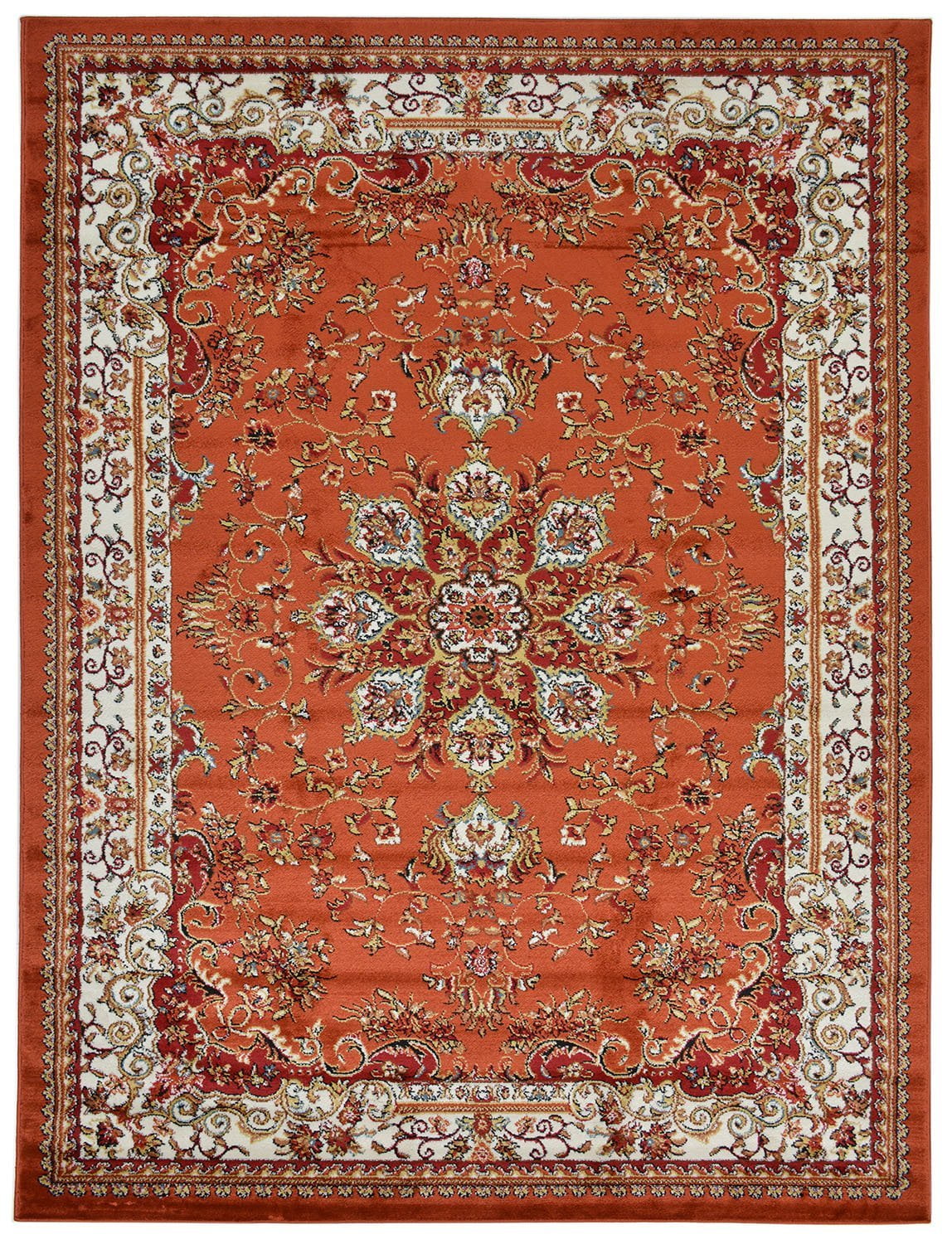 Nevita Collection Isfahan Persian Traditional Medallion Design Area Rug