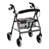 HELLHERO Wolf American flag Rollator Seat Covers Seat & Backrest Cover Set & Machine Washable with Cover Only for Elder