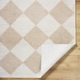 thumbnail image 4 of Livabliss Washable Rugs for Living Room, 2x3 Fossay Shag Modern Light Beige Area Rug, Bedroom Dining Room Home Decor Stain Resistant Carpet (2' x 2'11"), 4 of 7