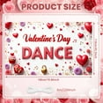 thumbnail image 2 of Red Roses Valentine's Day Banner Heart Shapes Love Display Romantic  Gift Boxes Romantic Backdrop for Valentine's Party Romantic Date Indoor Decoration, 2 of 8
