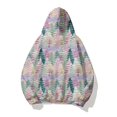 thumbnail image 3 of WEAIXIMIUNG Robe Sweat à Manches Courtes Mode Décontractée Imprimé de Noël à Capuche Manches Longues Top2, 3 of 3