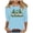 Light Blue, variant on ZHYou Women T-Shirts Valentine's Day Casual Soft V-Neck St. Patrick's Day Printed 3/4 Sleeve Loose Fit Spring Summer Shirts,Black,Pink,White,Wine,Gray,S,M,L,XL,2XL ,Blue,3XL