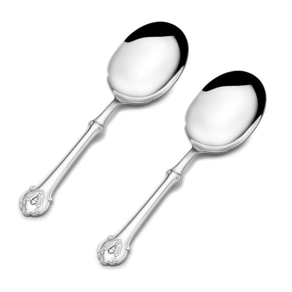 Wallace Napoleon Bee 18/10 Stainless 9-3/4" Large Serving Spoon (Set of Two)
