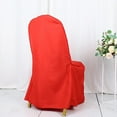 thumbnail image 4 of BalsaCircle 100 Red Solid Polyester Banquet Chair Covers Slipcovers Party Linens, 4 of 8