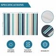 thumbnail image 6 of Black Blue Beige Striped Placemats Set of 8, Modern Stripes Art Farmhouse Placemats for Dining Table, Place Mats for Kitchen Tabletop, Waterproof Wipeable Dining Table Mats Set, 6 of 9