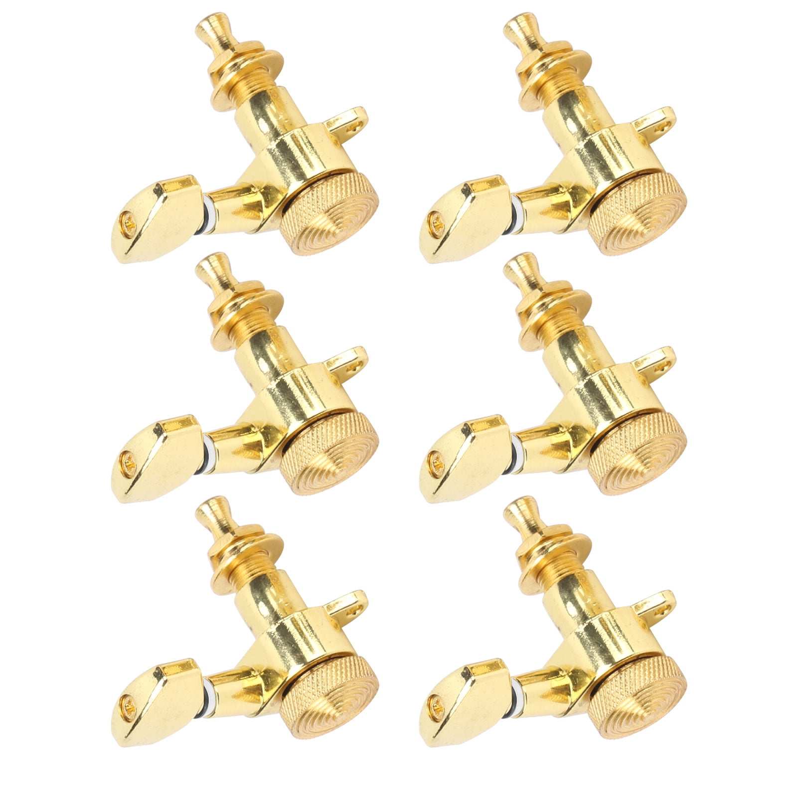 Guitar Tuning Pegs, Electric Guitar Tuner Peg 0.7in Handle Width Gold 6Pcs For Guitar Parts