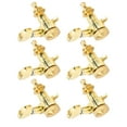 thumbnail image 1 of Guitar Tuner Machine Head, Premium Alloy 6Pcs Guitar String Tuning Pegs Gold  For Guitar Parts Replacement For Most Acoustic Guitars And Electric Guitars 3 Left And 3 Right Peg, 1 of 8