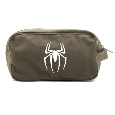 Spiderman Symbol Canvas Shower Kit Travel Toiletry Bag