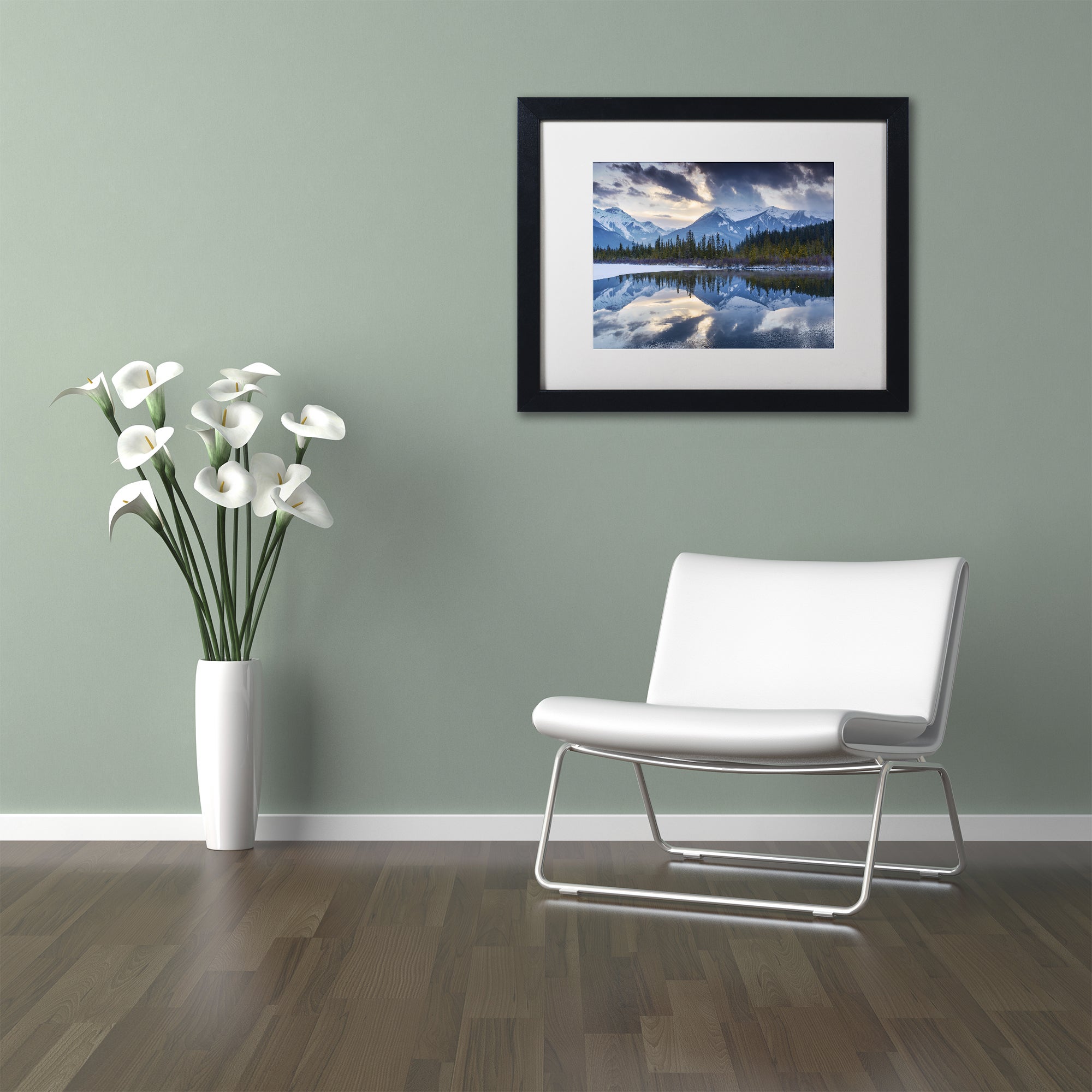Trademark Fine Art 'Vermillion' Canvas Art by Michael Blanchette Photography, White Matte, Black Frame