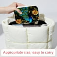 thumbnail image 6 of Peacock Velvet Necklace Holder: Portable Travel Organizer Box with Removable Compartment - Great Gift for Any Occasion, 6 of 7
