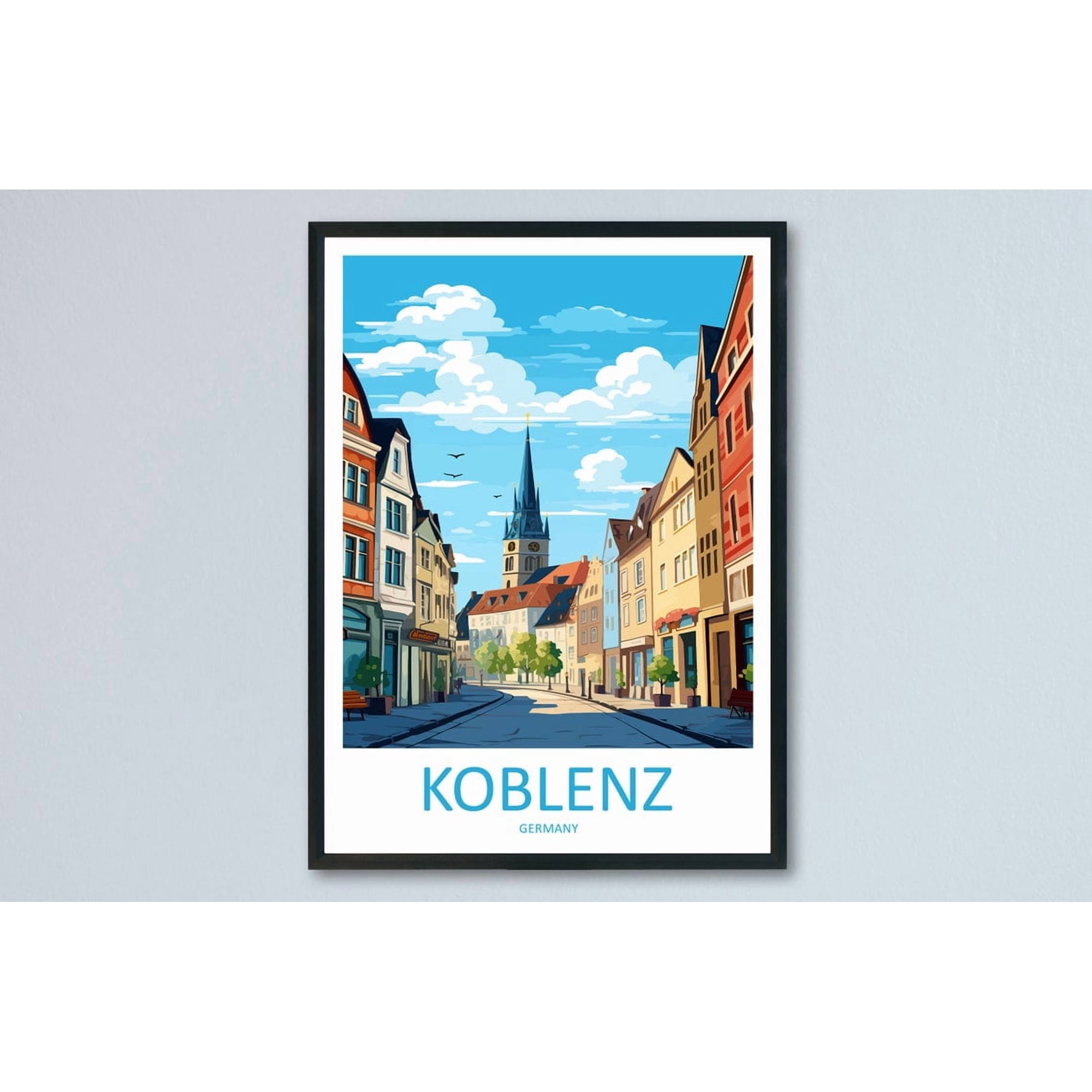Koblenz Travel Germany Poster Travel Inspired Bedroom Home And Gallery Wall Decor