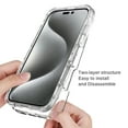 thumbnail image 4 of ELEHOLD Clear Case for iPhone 16 Pro, Shockproof Full Body Rugged Case with PC Front Cover,Black, 4 of 6