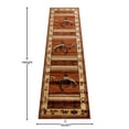 thumbnail image 4 of BizChair Western Area Rug Design 370 Lodge Brown (2 Feet 2 Inch X 7 Feet 2 Inch) Runner, 4 of 6